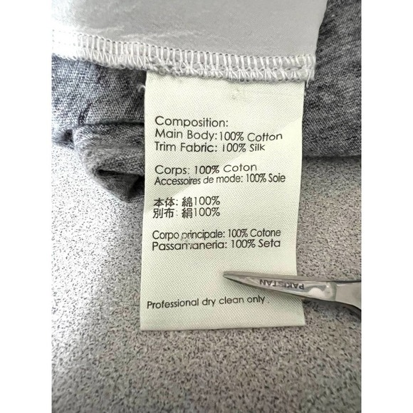 3.1 Phillip Lim Gray Off-White Sleeveless Knit Chiffon Top Women's Size Small - Picture 7 of 7